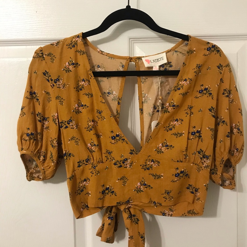 Mustard Yellow Crop Top